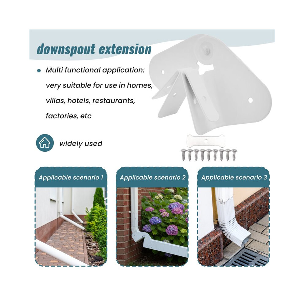 4 Pack Gutter Downspout Extensions Gutter Hinges Downspout Extension For Rectangle Or Square Downspout 6033227307809