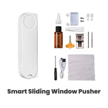 Tuya ZigBee Empujador de Ventana Deslizante Inteligente Abridor Automático Cierre Aplicación de Carga Solar Control Remoto para Alexa Home