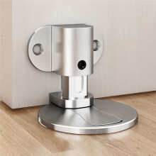 3PCS Adjustable Alloy Door Stop Anti-Collision Invisible Door Punch-Free Bathroom Floor Door Stop Black