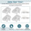 4 Pack Gutter Downspout Extensions Gutter Hinges Downspout Extension for Rectangle or Square Downspout 5