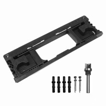 Door Hinge Jig, Door Hinge Template with 8 Hinge Sizes From 2-1/2in to 6in and 5 Door Thickness From 1-3/8in to 2-1/2in