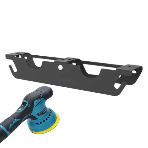 Angle Grinder Holder 2 Bay Multi-Purpose Storage Rack with Cord Hanger Wall Mount Bracket for Angle Grinders Garage 1