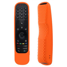 Silikonfjärrkontrollsskydd för   TV An-MR21 MR22 Stötsäkert Belyst Skal, Orange