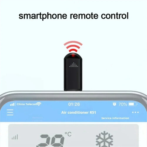 Smartphone Infrared Transmitter Adapter Control Type C  App Control Adapter Infrared Remote Suitable for Television 2