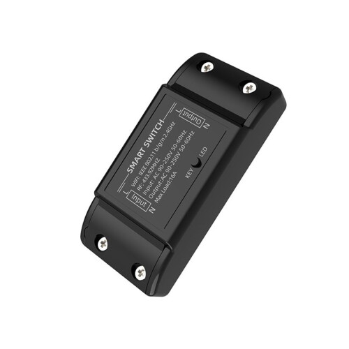 WiFi+433MHz   Home Automation Relay Module Wireless Remote Control  Supports APP Voice Control Black