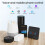 Fan Light 2-Way RF433 Remote Control Wall Touch  Tuya  APP Voice Timing Black 5