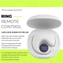 Roller Fingertip Ring Remote Control Wireless Mobile Selfie Mice Video Automatic Page Turner Browsing