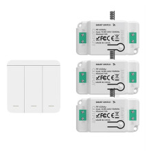 433Mhz Wireless Remote Control Light  Push Button Wall  AC 110V 220V Relay Receiver
