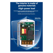 220V High Power Water Pump with Remote Control Industrial & Household Use 500m Range for Motor & Lighting Control