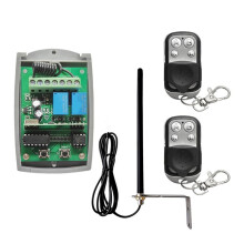 Universal Garage Door Remote Control 2 Channel 433MHz Remote Control, Receiver, Antenna Replacement 433MHz Opener
