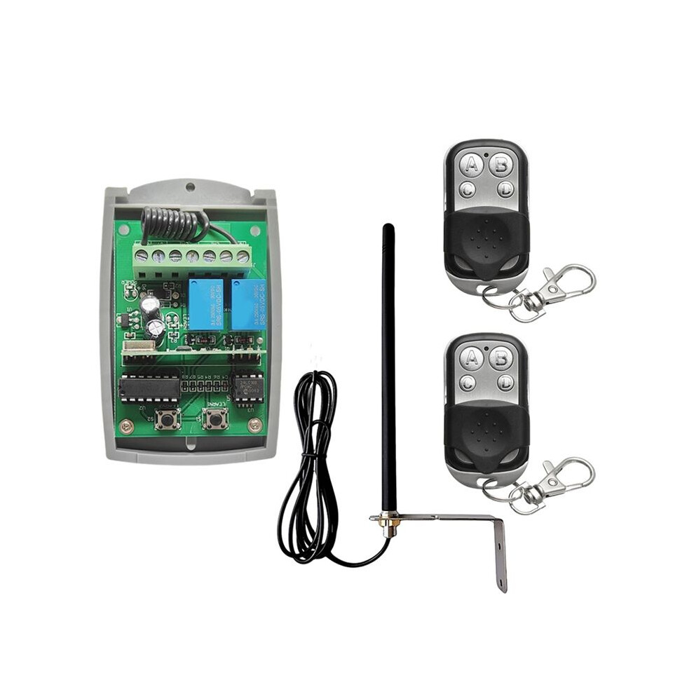 Universal Garage Door Remote Control 2 Channel 433Mhz Remote Control, Receiver, Antenna Replacement 433Mhz Opener 6033805451078