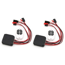 2X 4 Ways CH4 Winch Control Wireless Remote Controller Receiver for Axial SCX10 90046 TRX4 Redcat