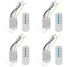 4X 4-Wege-Licht-Lampe Digital Wireless Remote Control   / OFF 220V