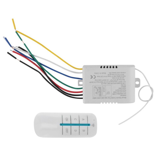 2X 4 Way Light Lamp Digital Wireless Remote Control  /OFF 220V 2