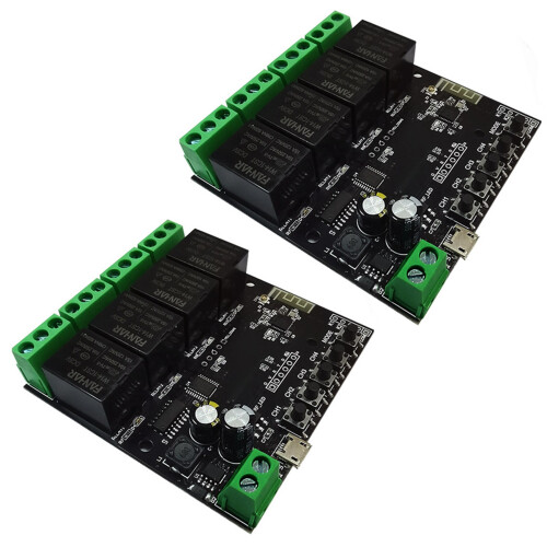 2X 4CH Tuya  WiFi  Module Wireless Relay  Life APP Remote Control  Timer for  Home 1