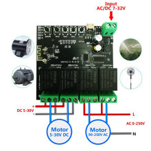 2X 4CH Tuya Interruptor MóDulo de Interruptor WiFi Relé InaláMbrico AplicacióN de Vida Inteligente Control Remoto Temporizador Inteligente para