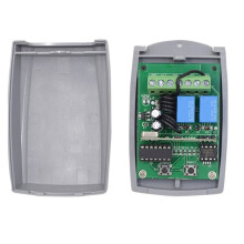 Universal Garage Door Remote Control 2 Channel 433MHz Remote Control, Receiver, Antenna Replacement 433MHz Opener