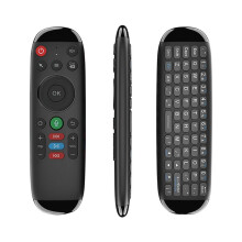 M6  Flying Air Mouse Draadloos Toetsenbord Muis -Spraakafstandsbediening met Achtergrondverlichting voor Android Laptop TV Box