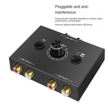 2 Into 1 Out 1 Into 2 Out Fast Audio Switcher ContrôLeur de Volume pour Connexion Multi-Appareils Commutation Rapide