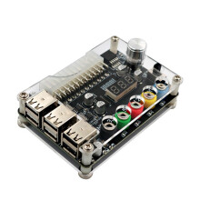 24-Pins ATX-Voeding Breakout Board Power Module Adapter Connector Verstelbare Spanningsknop 6-Poorts USB 2.0