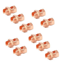 10Pcs Split Bolt Connector, Grounding Split Bolt Connector Split Bolt Connector for Complete Earth Bare Wires TJ-25