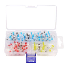100pcs Solder Seal Heat Shrink Butt Connectors Terminals Electrical Copper With Case(35Red 30Blue 25White 10Yellow)