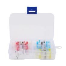50pcs Solder Seal Wire Connector Sopoby Solder Seal Heat Shrink Butt Connectors Terminals Copper(23Red 12Blue 10White 5Yellow)