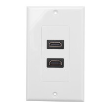 2- Wall Face Plate Panel Outlet 1080p Cover Coupler Socket HOT
