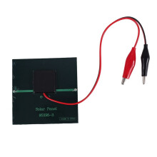1W 5.5V Solar Cell Epoxy Polycrystalline Solar Panel+Clip For Charging 3.7V Battery System Toy LED Light Study 95*95MM