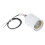 E27 Ceramic Screw Base Round LED Light Bulb Lamp Socket Holder Adapter metal Lamp Holder With Wire White 5