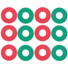 12 Pieces Battery Terminal Anti Corrosion Washers Fiber Battery Terminal Protector, 6 Red and 6 Green