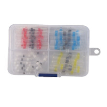 50Pcs Connector Heat Shrink Sordering Terminals Waterproof Solder Sleeve Tube Wire Insulated Butt Connectors Diy Electronic Cable Kit