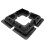 4Pcs RV Solar Panel Mounting Brackets Black Drill-Free Corner Bracket Support for RV Boat Caravans 1