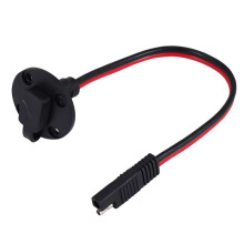 SAE Connector - SAE Power Socket Sidewall Port, Solar  SAE Quick Connect Solar Panel Mount, 12AWG SAE Cable for Solar Generator Battery