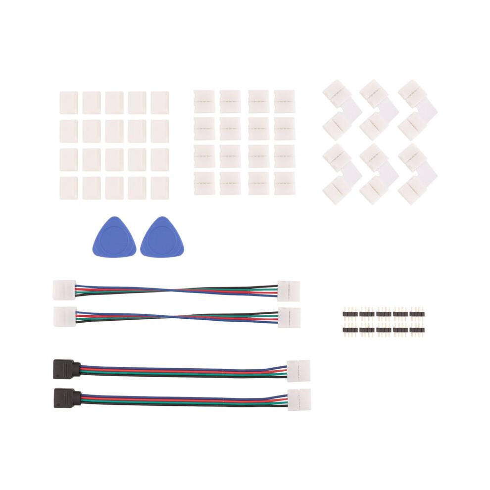 Led Strip Connector 4 Pin 10Mm Solderless Rgb Light Strip Connector For 5050 Smd - Gapless Connectors,L Shape Connectors 4713131944629
