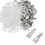 200PCS Male/Female Spade Crimp Terminals Electrical Insulating Sleeve Wire Wrap Connector, 4.8MM 1