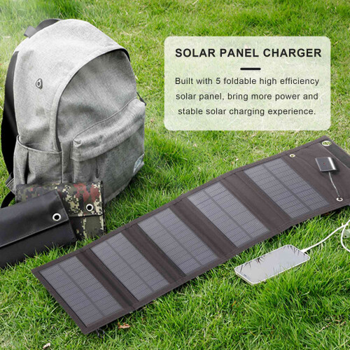 12W Foldable USB Solar Panel Portable Folding Waterproof Solar Panel Charger Outdoor Mobile Power Battery Charger 2