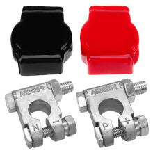 Batterie Klemmen (Hoch Leistung) Batterie Klemme Negativ und Positiv mit Kunststoff Abdeckung Aus Blei Legierungs Kit