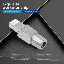 2 StüCk für RJ45 CAT7 Stecker Verbinder Werkzeug Freier Geschirmter Werkzeugloser Modularer Netzwerk Stecker für Installation Kabel