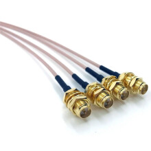 Pack of 4 RF U.FL(IPEX/IPX)  PCI to RP-SMA Female Pigtail Antenna Wi-Fi Coaxial RG-178 Low Loss Cable