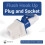 16 Amp 3 Pin Embedded Connection Waterproof Plug Socket 1
