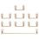Gold Plated Plate Mounted Stabilizer for Custom Mechanical Keyboard 2U 6.25U (1+7, White ) 1