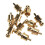 10Pcs Gold Plated RCA Plug Cap Short-Circuit Socket, Phono Connector RCA Shielding Jack Socket Protect Cover Caps 2