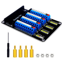 Screw Terminal Expansion Board,Screw Terminal Block Breakout Module Board with LED for Raspberry Pi