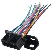 Full 16 Pin J1962F OBD2 Female to Male DIY Fixed Harness Adapter Connector Plug Dash Port Cable