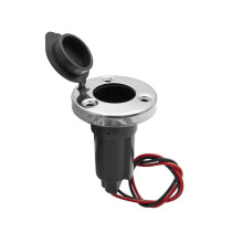 Yacht 2-Pin Stern Light Socket Plug-in Pole Base (Stainless Steel Base) A