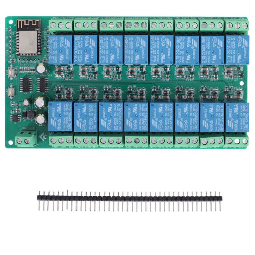 ESP8266 WIFI 16 Channel Relay Module ESP-12F Development Board Power, 16 Way Relay Module, Supply Mode 12V 1