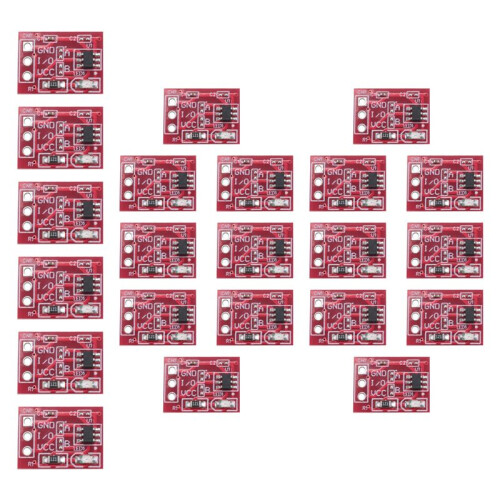 100Pcs TTP223 Touch Key  Module Touching Button Capacitor Type Single Channel Self Locking Touch  Sensor