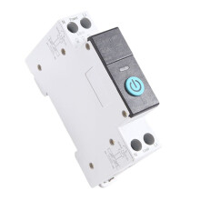 40A Tuya MonofáSico Din Riel WIFI Medidor de EnergíA Inteligente Temporizador Monitor de Consumo de EnergíA KWh VatíMetro, Negro con MedicióN