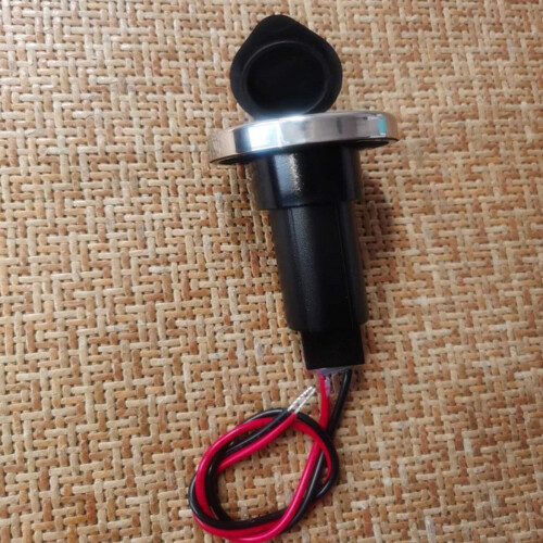 Yacht 2-Pin Stern Light Socket Plug-in Pole Base (Stainless Steel Base) A 2